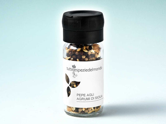 Směs citrusových pepřů - 40g sklenice s víkem mlýnku